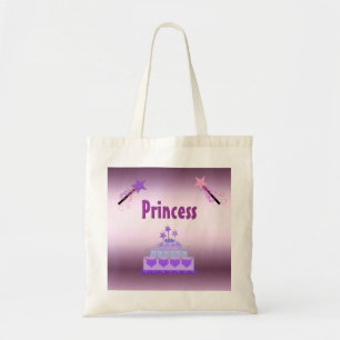 Bolso De Tela Tarta de Princesa y Varitas Mágicas