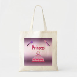 Bolso De Tela Tarta de Princesa y Varitas Mágicas