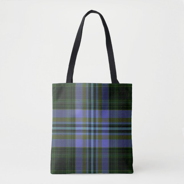 Bolso De Tela Tartán (Anverso)