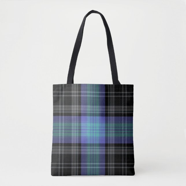 Bolso De Tela Tartán (Anverso)