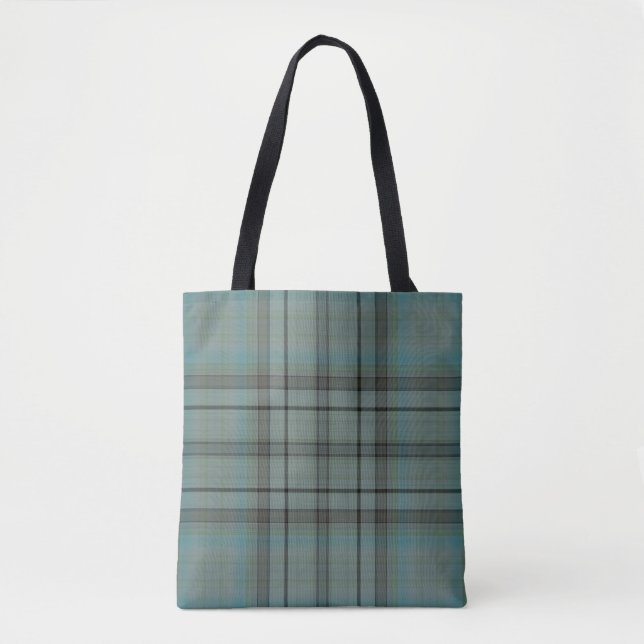 Bolso De Tela Tartán (Anverso)
