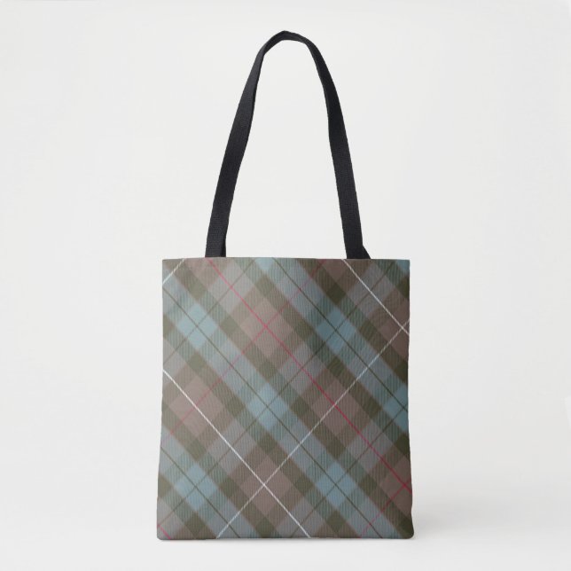 Bolso De Tela Tartán de la caza de Fraser del clan resistido - (Anverso)