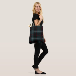 Bolso De Tela Tartán de rayas blancas rojas Tote Bag