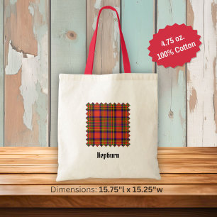 Bolso De Tela Tartan del Clan Hepburn