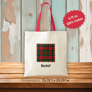 Bolso De Tela Tartan del Clan MacDuff
