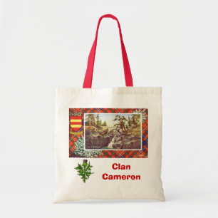 Bolso De Tela Tartán escocés, clan Cameron, Braemar
