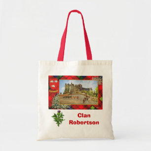 Bolso De Tela Tartán escocés, clan Robertson