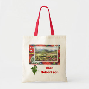 Bolso De Tela Tartán escocés, clan Robertson