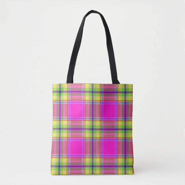 BOLSO DE TELA TARTAN PATTERN 6 (Anverso)
