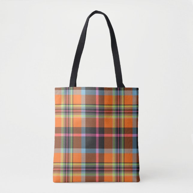 BOLSO DE TELA TARTAN PATTERN 9 (Anverso)