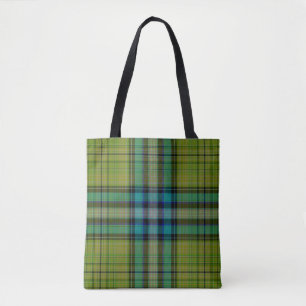 Bolso De Tela Tartan Plaid
