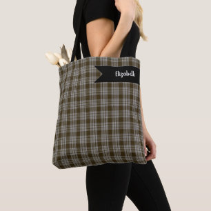 Bolso De Tela Tartan Plaid Escocés Clan Menzies Dun