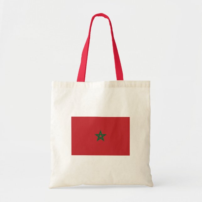 Bolso De Tela Tas "Marokkaanse vlag". (Frente)