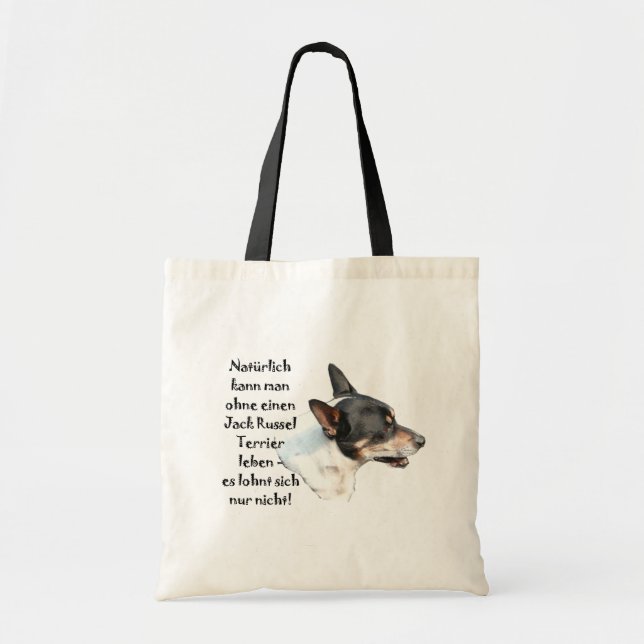 Bolso De Tela Tasche "Jack Russel Terrier " (Frente)