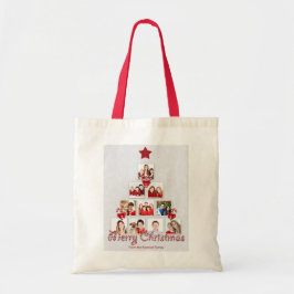 Bolso De Tela Tasty Candy Cane Christmas Tree Collage de fotos