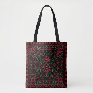 Bolso De Tela Tatreez Palestino Geométrico | Folclore Tradiciona