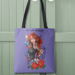 Bolso De Tela Tattoos de la mujer de Redhead