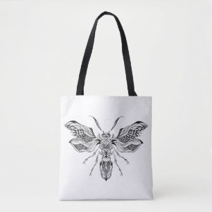 Bolso De Tela Tatuaje 2 de la Abeja-Avispa
