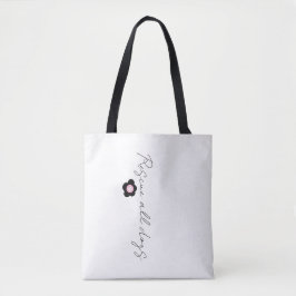 Bolso De Tela Tatuaje de margarita - Rescatar a todos los perros