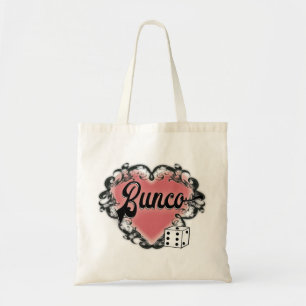 Bolso De Tela tatuaje del corazón del bunco