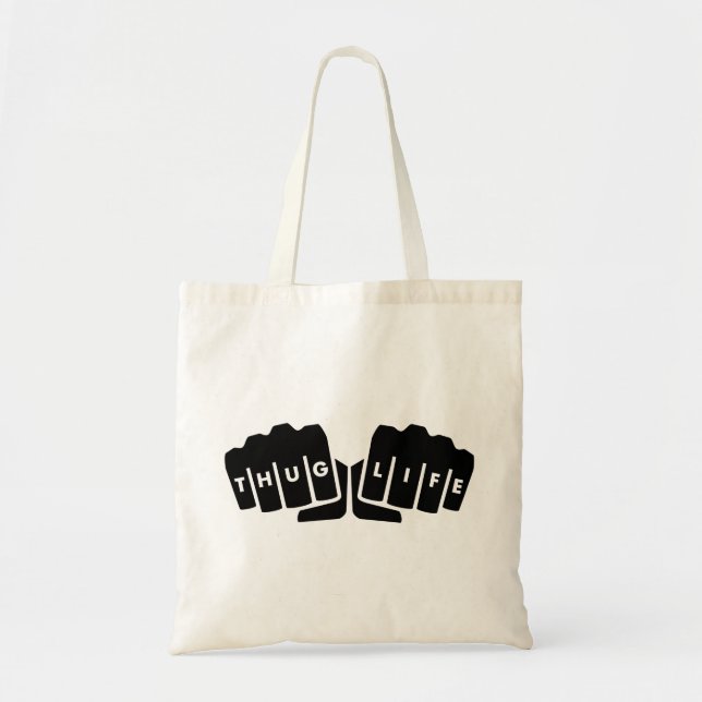 Bolso De Tela Tatuaje del nudillo de la vida del gamberro (Frente)