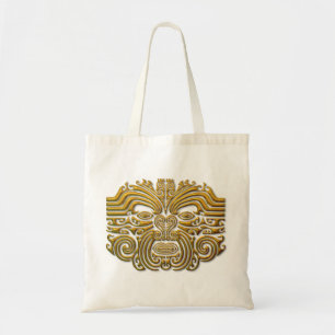 Bolso De Tela Tatuaje maorí - Oro