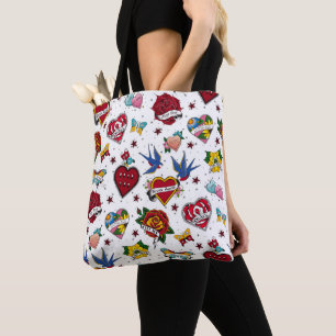 Bolso De Tela Tatuaje tradicional no de citas