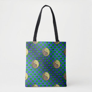 Bolso De Tela Tauro & Buey de Metal