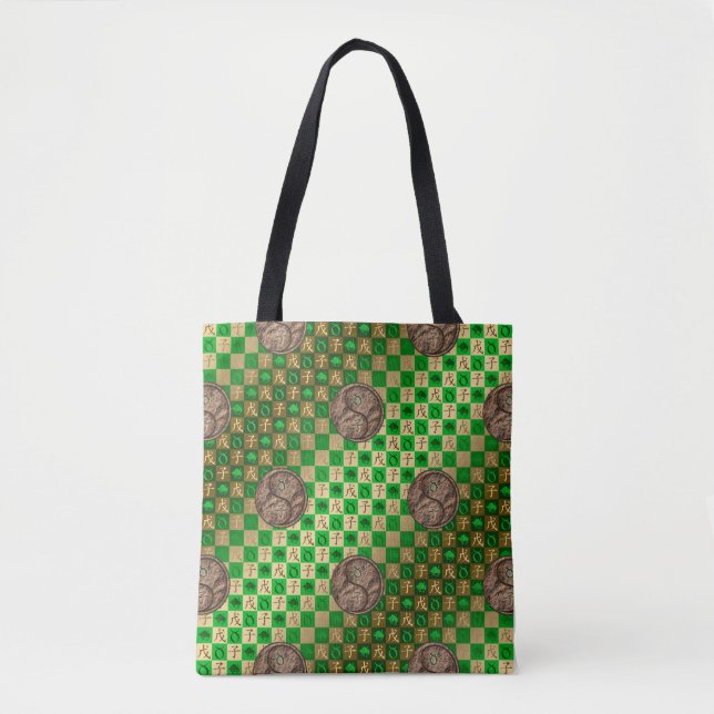Bolso De Tela Tauro y Rata de Tierra (Anverso)