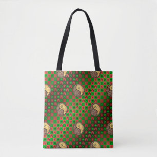 Bolso De Tela Tauro y tigre de fuego