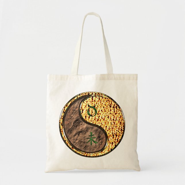 Bolso De Tela Taurus & Fire Goat (Frente)