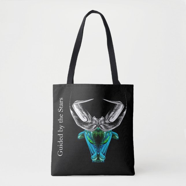 Bolso De Tela Taurus – Minimalist Zodiac Tote Bag (Anverso)