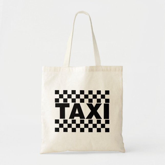Bolso De Tela Taxi Cab (Frente)