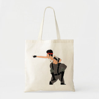 Bolso De Tela Taz y tote ascendente