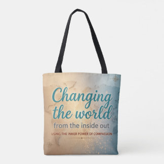 Bolso De Tela Taza Cambia el Mundo desde Dentro