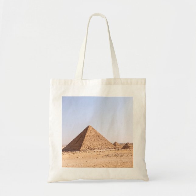 Bolso De Tela Taza de café Pirámides de Egipto (Frente)