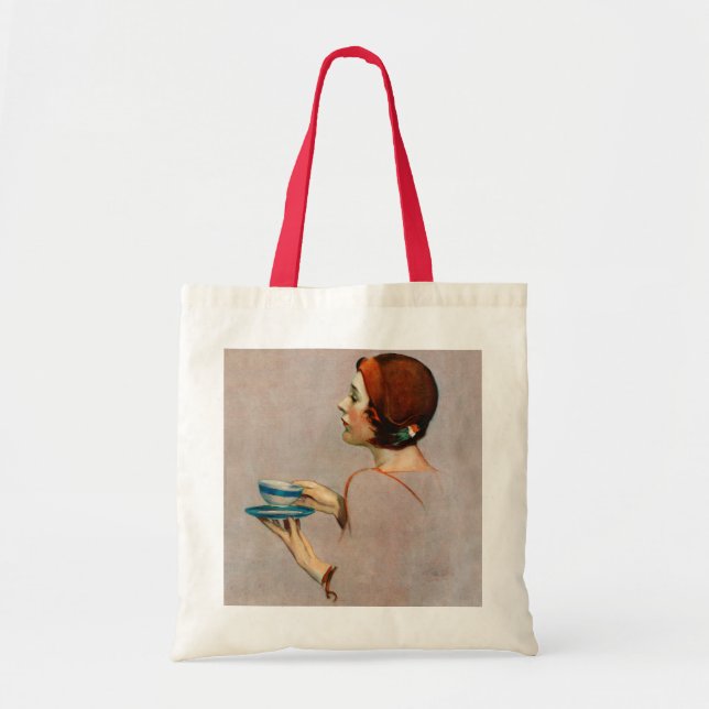 Bolso De Tela Taza de Java (Frente)