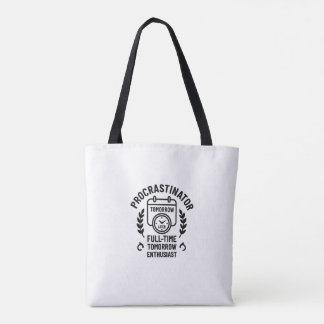 Bolso De Tela Taza para Procrastinador