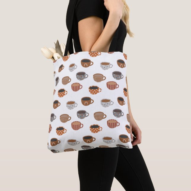Bolso De Tela Tazas de café   (Detalle)
