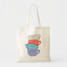 Bolso De Tela Tazas de Jane Austen