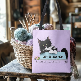 Bolso De Tela Tazón de perro gatito de Tuxedo