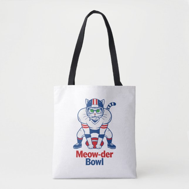 Bolso De Tela Tazón Meow-der  (Anverso)