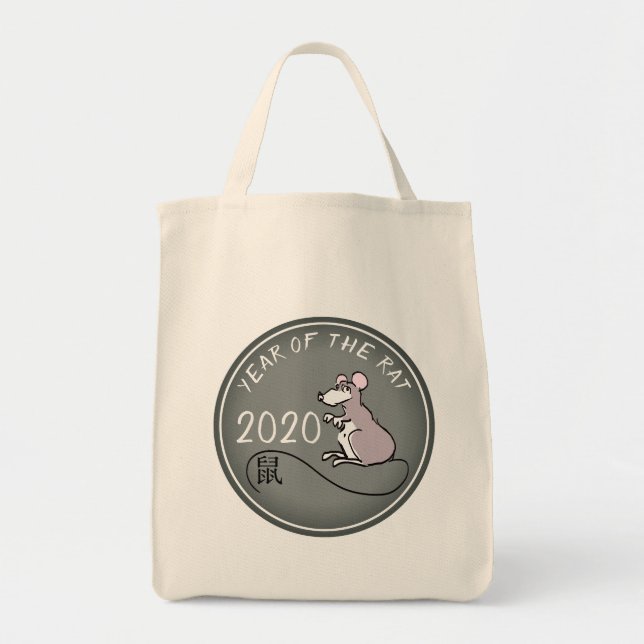 Bolso De Tela TBC de la personalizado Rat New Year 2020 (Frente)