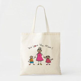 Bolso De Tela Te amamos a tu madre, familia Personalizado, feliz