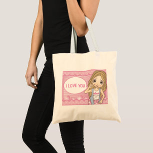 BOLSO DE TELA TE AMO