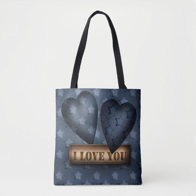 Bolso De Tela Te amo (Anverso)