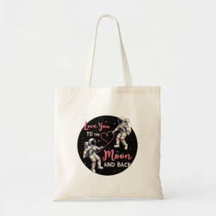 Bolso De Tela Te amo a la luna y atrás