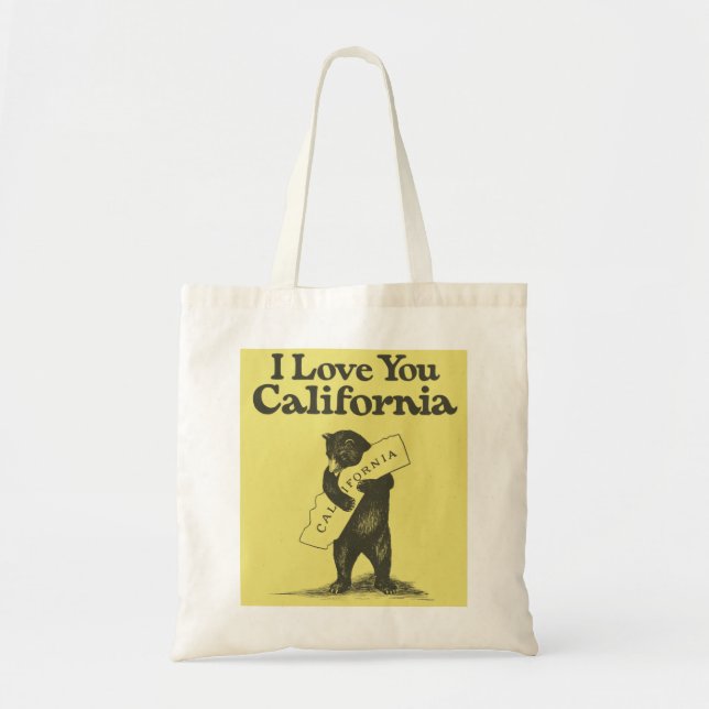 Bolso De Tela Te amo California (Frente)