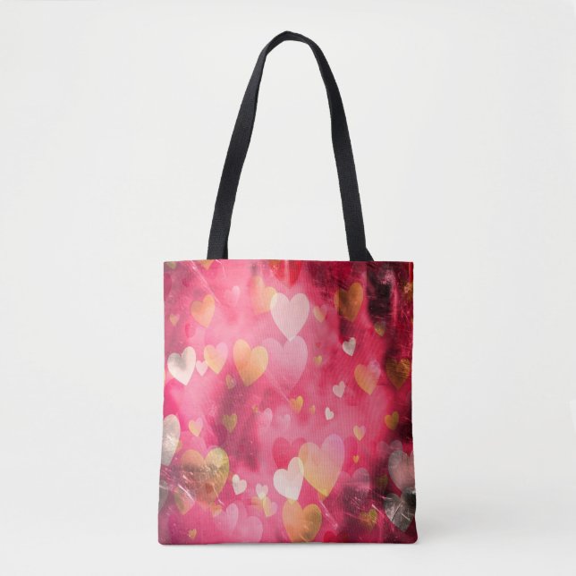 Bolso De Tela Te amo, Día de San Valentín. (Anverso)