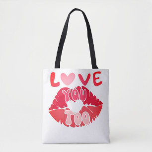 Bolso De Tela Te AMO los regalos Personalizados para el Gran Día